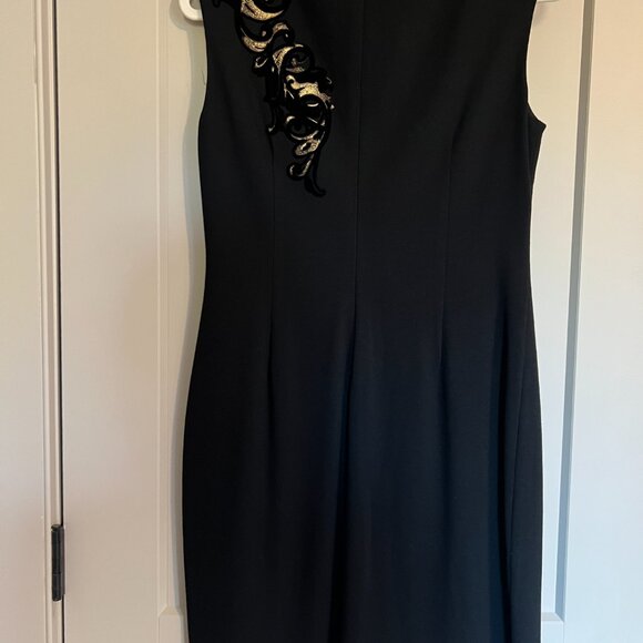 Embellished Black Sheath Dress - Picture 2 of 4